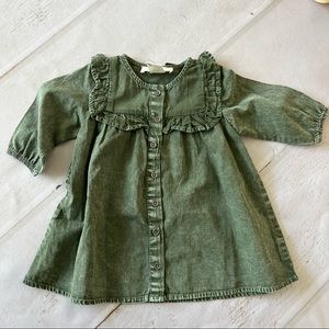 Cotton On Green Wash A Line Dress